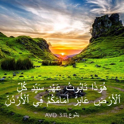 Picture 03 - يَشُوع 3:11 AVD - هُوَذَا تَابُوتُ عَهْدِ - Bible Verse Picture
