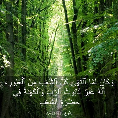 Picture 03 - يَشُوع 4:11 AVD - وَكَانَ لَمَّا ٱنْتَهَى - Bible Verse Picture
