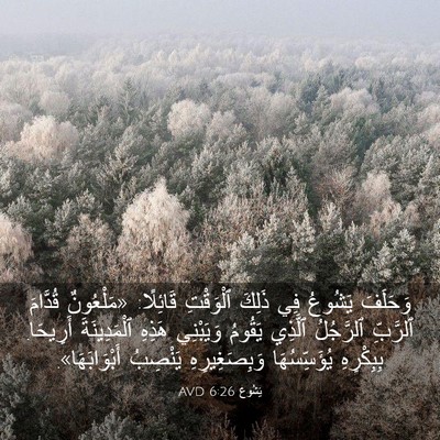 Picture 03 - يَشُوع 6:26 AVD - وَحَلَفَ يَشُوعُ فِي - Bible Verse Picture