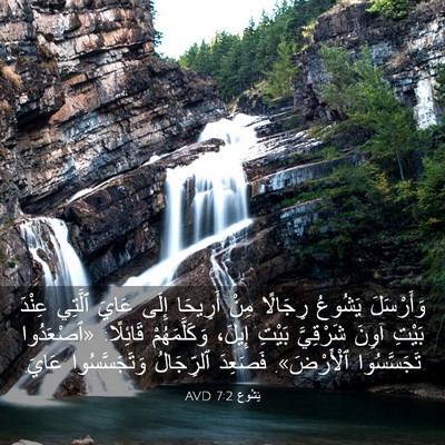 Picture 03 - يَشُوع 7:2 AVD - وَأَرْسَلَ يَشُوعُ - Bible Verse Picture