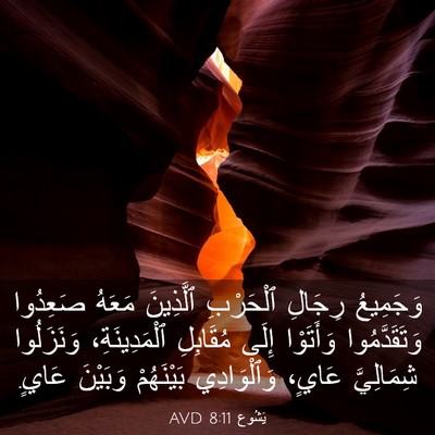 Picture 03 - يَشُوع 8:11 AVD - وَجَمِيعُ رِجَالِ - Bible Verse Picture