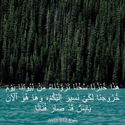 Picture 03 - يَشُوع 9:12 AVD - هَذَا خُبْزُنَا سُخْنًا - Bible Verse Picture