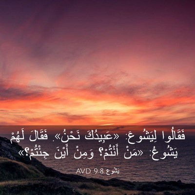 Picture 03 - يَشُوع 9:8 AVD - فَقَالُوا لِيَشُوعَ: - Bible Verse Picture