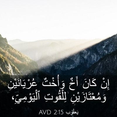 Picture 03 - يَعقُوب 2:15 AVD - إِنْ كَانَ أَخٌ وَأُخْتٌ - Bible Verse Picture