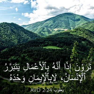 Picture 03 - يَعقُوب 2:24 AVD - تَرَوْنَ إِذًا أَنَّهُ - Bible Verse Picture
