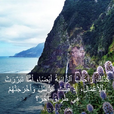 Picture 03 - يَعقُوب 2:25 AVD - كَذَلِكَ رَاحَابُ - Bible Verse Picture