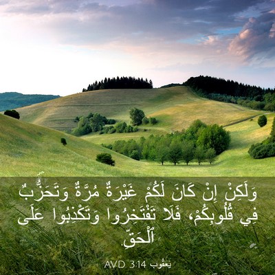 Picture 03 - يَعقُوب 3:14 AVD - وَلَكِنْ إِنْ كَانَ لَكُمْ - Bible Verse Picture