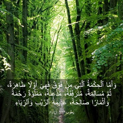 Picture 03 - يَعقُوب 3:17 AVD - وَأَمَّا ٱلْحِكْمَةُ - Bible Verse Picture