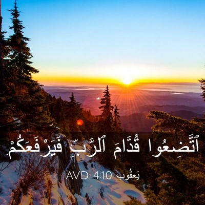 Picture 03 - يَعقُوب 4:10 AVD - ٱتَّضِعُوا قُدَّامَ - Bible Verse Picture