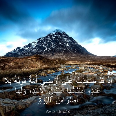 Picture 03 - يُوئِيل 1:6 AVD - إِذْ قَدْ صَعِدَتْ عَلَى - Bible Verse Picture