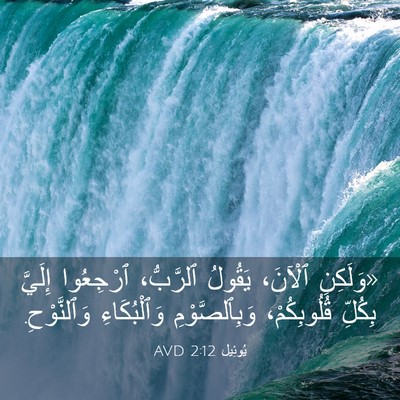 Picture 03 - يُوئِيل 2:12 AVD - «وَلَكِنِ ٱلْآنَ، يَقُولُ - Bible Verse Picture