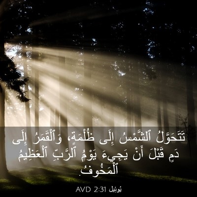 Picture 03 - يُوئِيل 2:31 AVD - تَتَحَوَّلُ ٱلشَّمْسُ - Bible Verse Picture