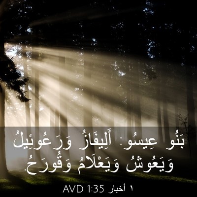 Picture 03 - ١ أخبار 1:35 AVD - بَنُو عِيسُو: أَلِيفَازُ - Bible Verse Picture