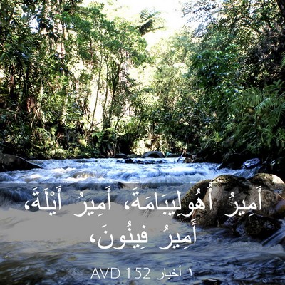 Picture 03 - ١ أخبار 1:52 AVD - أَمِيرُ أُهُولِيبَامَةَ، - Bible Verse Picture