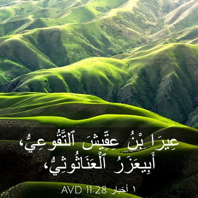 Picture 03 - ١ أخبار 11:28 AVD - عِيرَا بْنُ عِقِّيشَ - Bible Verse Picture