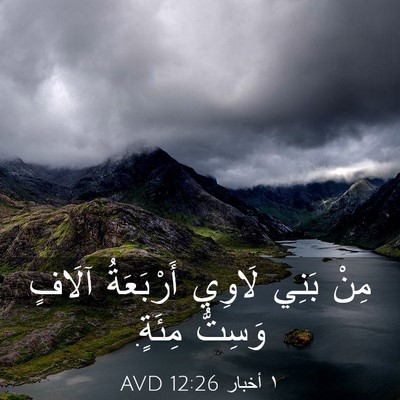 Picture 03 - ١ أخبار 12:26 AVD - مِنْ بَنِي لَاوِي - Bible Verse Picture