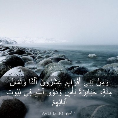 Picture 03 - ١ أخبار 12:30 AVD - وَمِنْ بَنِي أَفْرَايِمَ - Bible Verse Picture