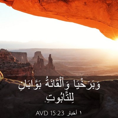 Picture 03 - ١ أخبار 15:23 AVD - وَبَرَخْيَا وَأَلْقَانَةُ - Bible Verse Picture