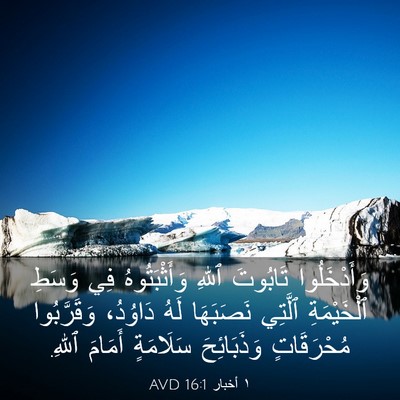 Picture 03 - ١ أخبار 16:1 AVD - وَأَدْخَلُوا تَابُوتَ - Bible Verse Picture