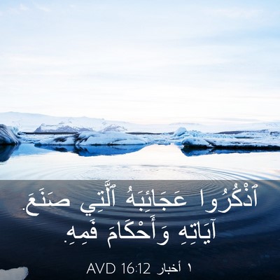 Picture 03 - ١ أخبار 16:12 AVD - ٱذْكُرُوا عَجَائِبَهُ - Bible Verse Picture