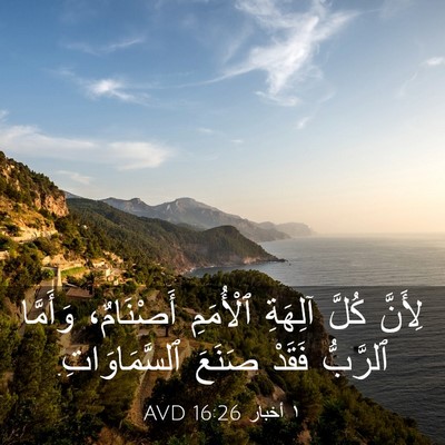 Picture 03 - ١ أخبار 16:26 AVD - لِأَنَّ كُلَّ آلِهَةِ - Bible Verse Picture