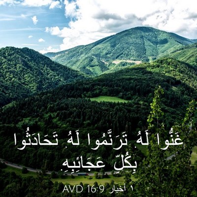 Picture 03 - ١ أخبار 16:9 AVD - غَنُّوا لَهُ. تَرَنَّمُوا - Bible Verse Picture