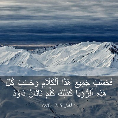 Picture 03 - ١ أخبار 17:15 AVD - فَحَسَبَ جَمِيعِ هَذَا - Bible Verse Picture