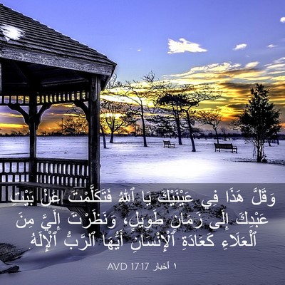 Picture 03 - ١ أخبار 17:17 AVD - وَقَلَّ هَذَا فِي - Bible Verse Picture