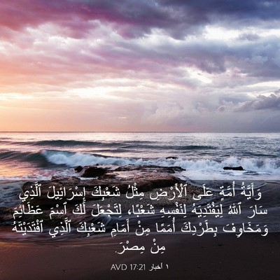 Picture 03 - ١ أخبار 17:21 AVD - وَأَيَّةُ أُمَّةٍ عَلَى - Bible Verse Picture