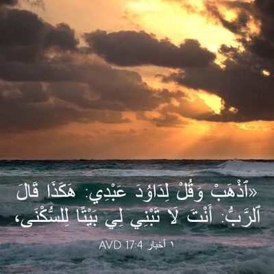 Picture 03 - ١ أخبار 17:4 AVD - «ٱذْهَبْ وَقُلْ لِدَاوُدَ - Bible Verse Picture