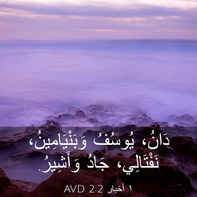 Picture 03 - ١ أخبار 2:2 AVD - دَانُ، يُوسُفُ - Bible Verse Picture