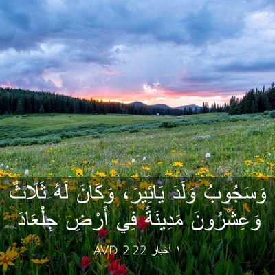 Picture 03 - ١ أخبار 2:22 AVD - وَسَجُوبُ وَلَدَ - Bible Verse Picture