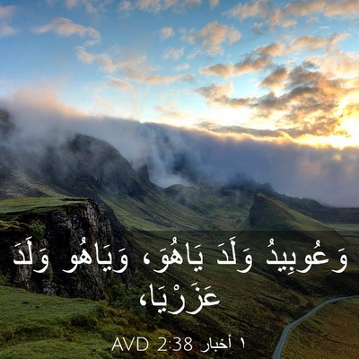 Picture 03 - ١ أخبار 2:38 AVD - وَعُوبِيدُ وَلَدَ - Bible Verse Picture