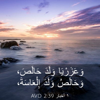 Picture 03 - ١ أخبار 2:39 AVD - وَعَزَرْيَا وَلَدَ - Bible Verse Picture