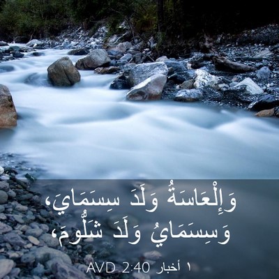 Picture 03 - ١ أخبار 2:40 AVD - وَإِلْعَاسَةُ وَلَدَ - Bible Verse Picture