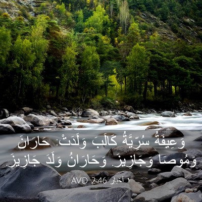 Picture 03 - ١ أخبار 2:46 AVD - وَعِيفَةُ سُرِّيَّةُ - Bible Verse Picture