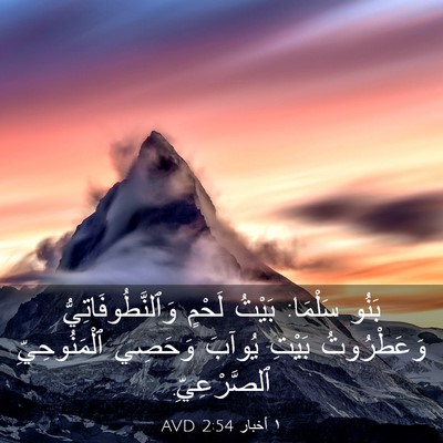 Picture 03 - ١ أخبار 2:54 AVD - بَنُو سَلْمَا: بَيْتُ - Bible Verse Picture