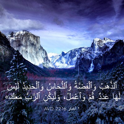 Picture 03 - ١ أخبار 22:16 AVD - ٱلذَّهَبُ وَٱلْفِضَّةُ - Bible Verse Picture