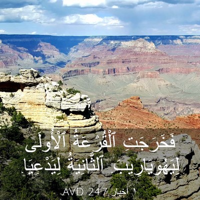 Picture 03 - ١ أخبار 24:7 AVD - فَخَرَجَتِ ٱلْقُرْعَةُ - Bible Verse Picture