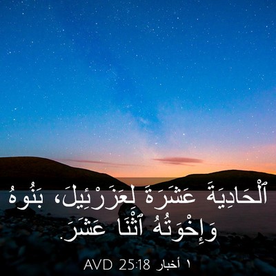 Picture 03 - ١ أخبار 25:18 AVD - ٱلْحَادِيَةَ عَشَرَةَ - Bible Verse Picture