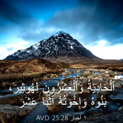 Picture 03 - ١ أخبار 25:28 AVD - ٱلْحَادِيَةُ - Bible Verse Picture
