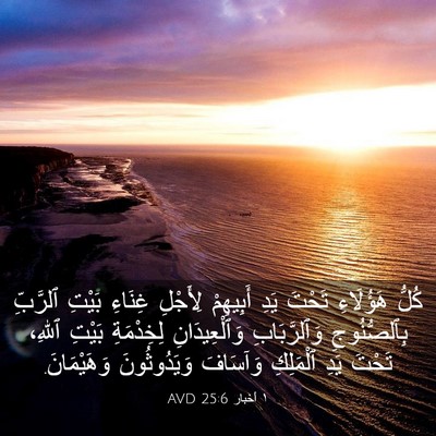 Picture 03 - ١ أخبار 25:6 AVD - كُلُّ هَؤُلَاءِ تَحْتَ - Bible Verse Picture