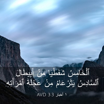 Picture 03 - ١ أخبار 3:3 AVD - ٱلْخَامِسُ شَفَطْيَا مِنْ - Bible Verse Picture