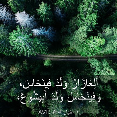 Picture 03 - ١ أخبار 6:4 AVD - أَلِعَازَارُ وَلَدَ - Bible Verse Picture