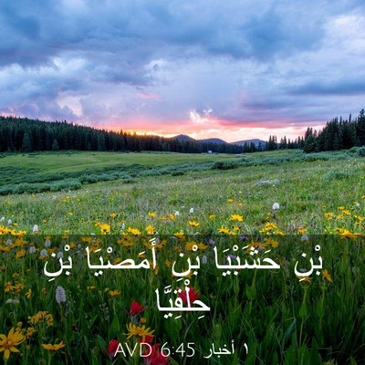 Picture 03 - ١ أخبار 6:45 AVD - بْنِ حَشَبْيَا بْنِ - Bible Verse Picture