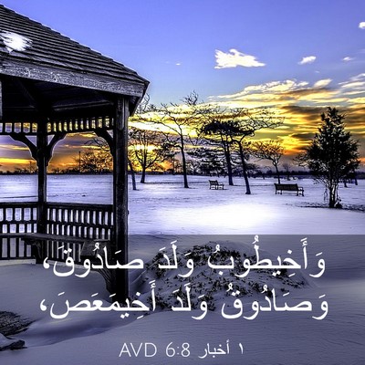 Picture 03 - ١ أخبار 6:8 AVD - وَأَخِيطُوبُ وَلَدَ - Bible Verse Picture