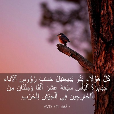 Picture 03 - ١ أخبار 7:11 AVD - كُلُّ هَؤُلَاءِ بَنُو - Bible Verse Picture