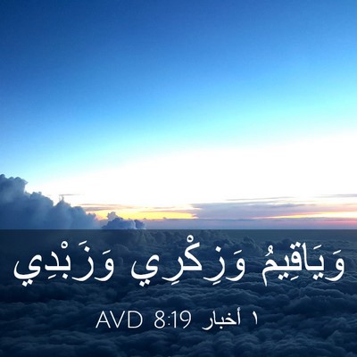 Picture 03 - ١ أخبار 8:19 AVD - وَيَاقِيمُ وَزِكْرِي - Bible Verse Picture