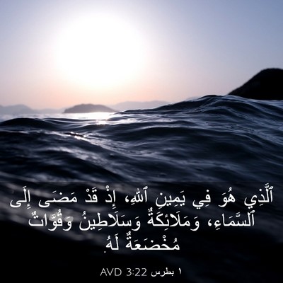 Picture 03 - ١ بطرس 3:22 AVD - ٱلَّذِي هُوَ فِي يَمِينِ - Bible Verse Picture