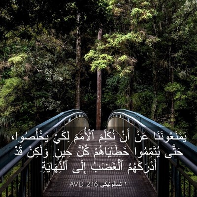 Picture 03 - ١ تسالونيكي 2:16 AVD - يَمْنَعُونَنَا عَنْ أَنْ - Bible Verse Picture